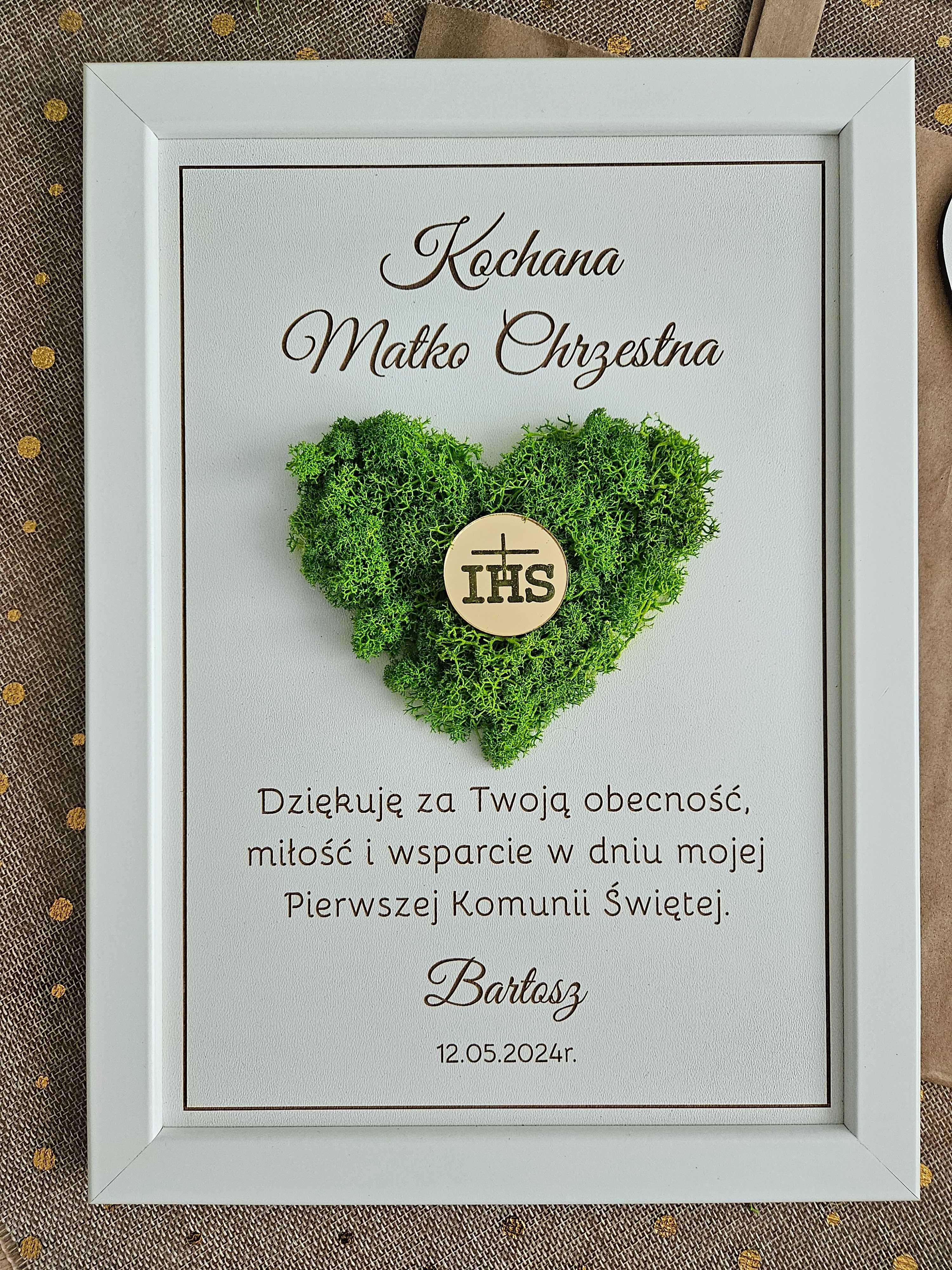 Podziękowanie dla rodziców, chrzestnych, dziadków ŚLUB CHRZEST KOMUNIA