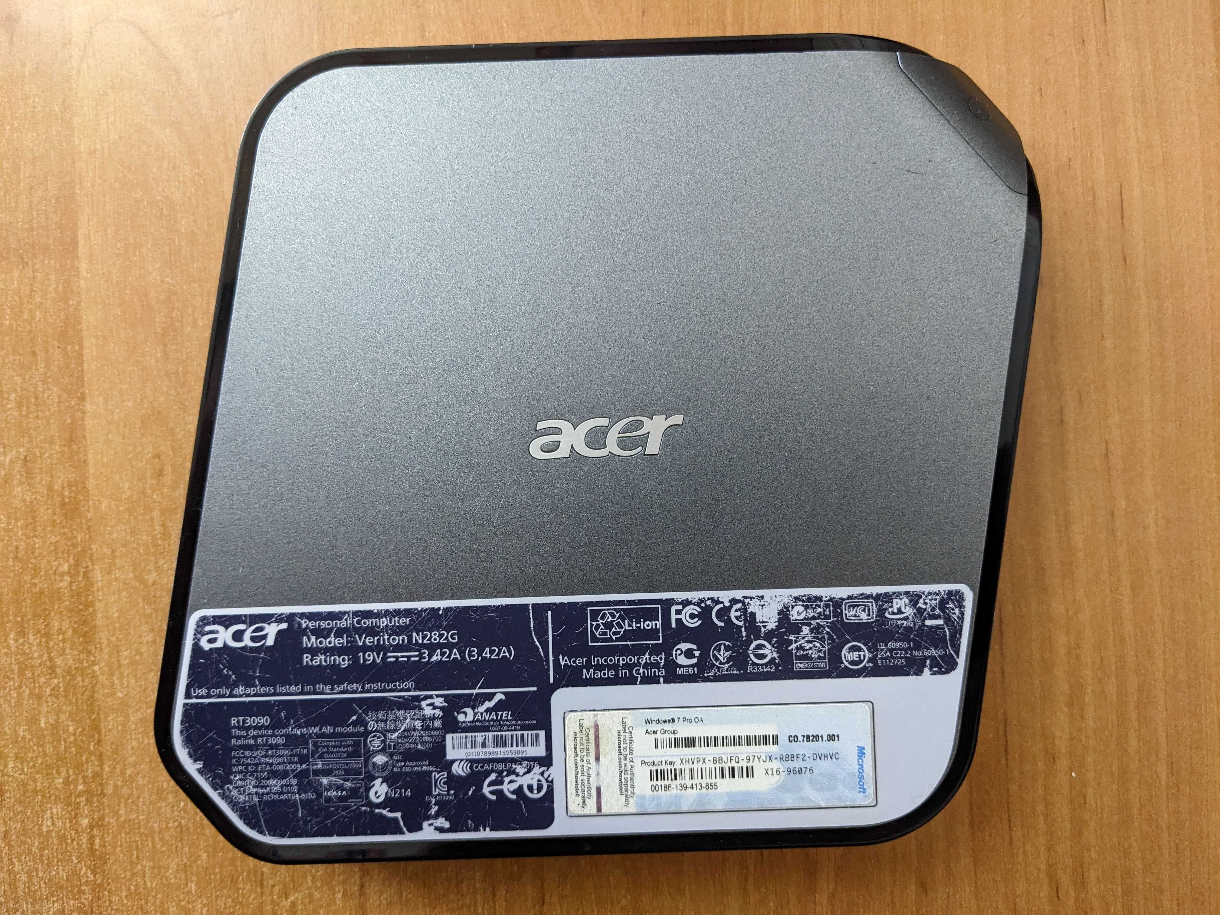 Мини пк неттоп Acer Veriton N282G + адаптер питания