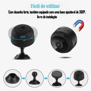 Micro câmara * FullHD * S/fio * WiFi * Visão Noturna * Microfone