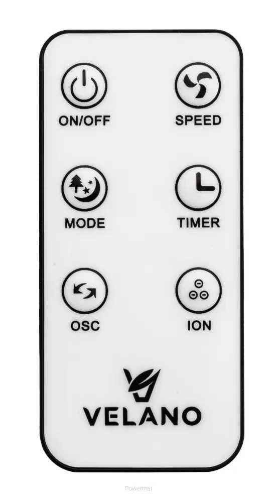 VELANO Wentylator Kolumnowy Podłogowy 50w Timer Led Pilot VELWEK0004