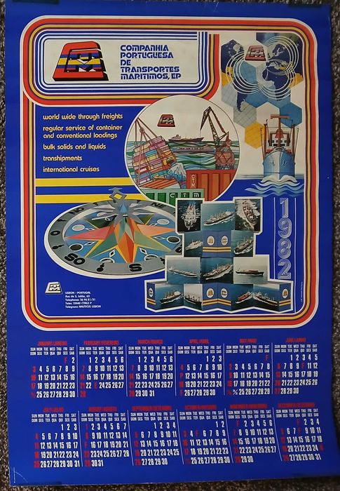 Cartazes da CTM - Comp. Portug. de Transportes Marítimos