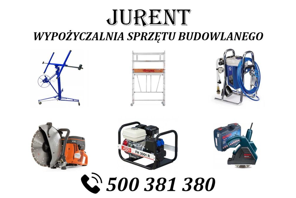 Wypożyczalnia narzędzi, rusztowań, konstrukcji i maszyn budowlanych