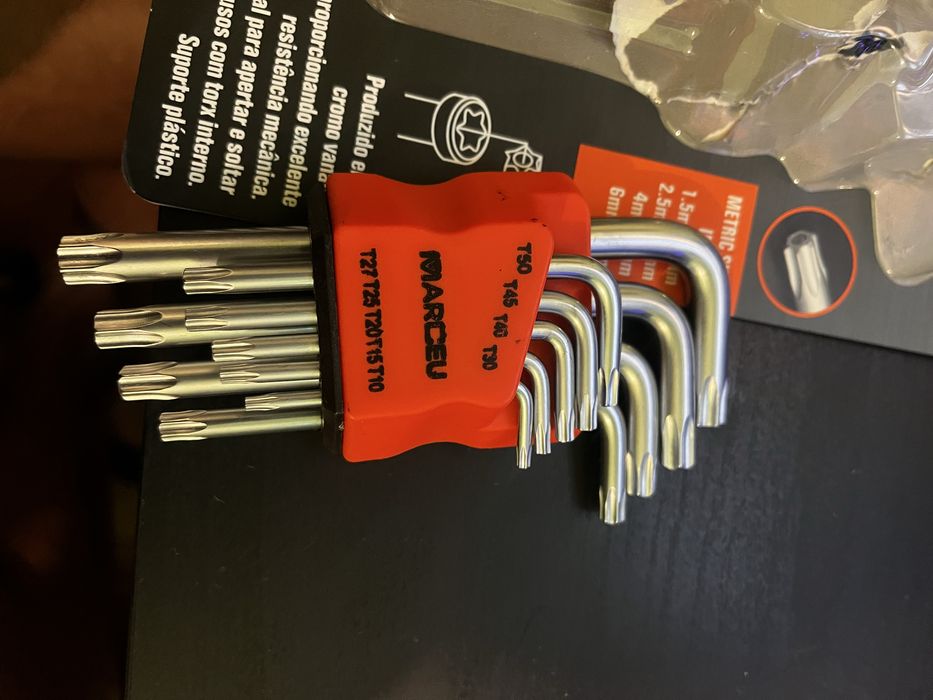 Chave hexagonal torx 9pcs