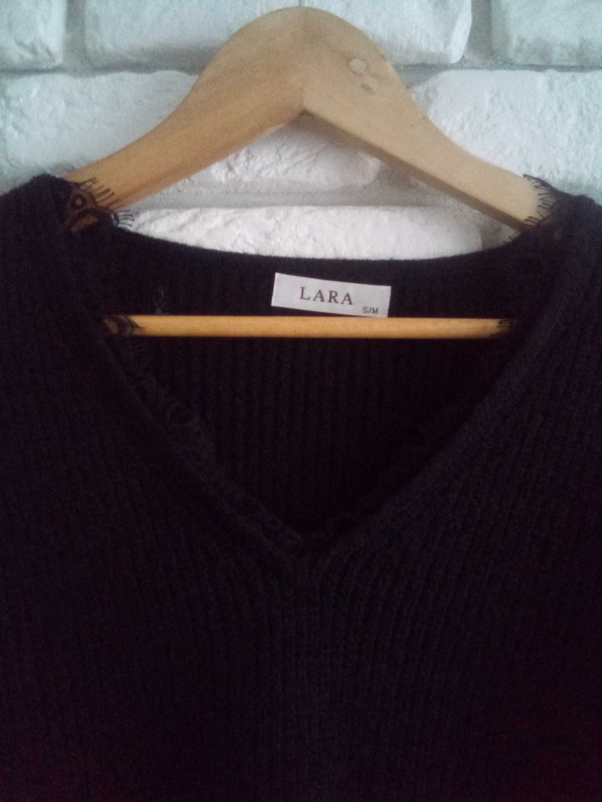 Sweter z koronką L M/L