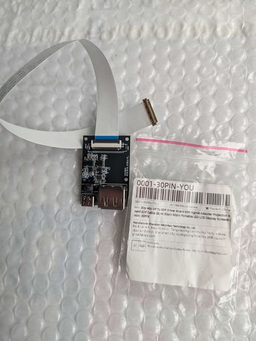 30 pin to EDP Драйвер плата адаптер сигнала EDP для 30 pin к ПК ноутбу