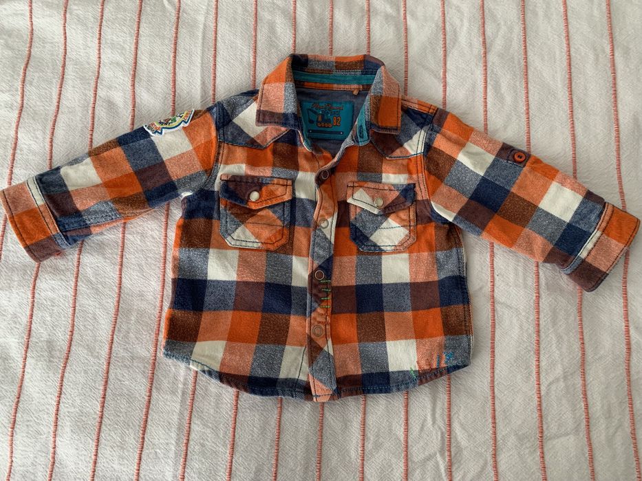 Koszula Next 6-9mcy country kowbojska shaket