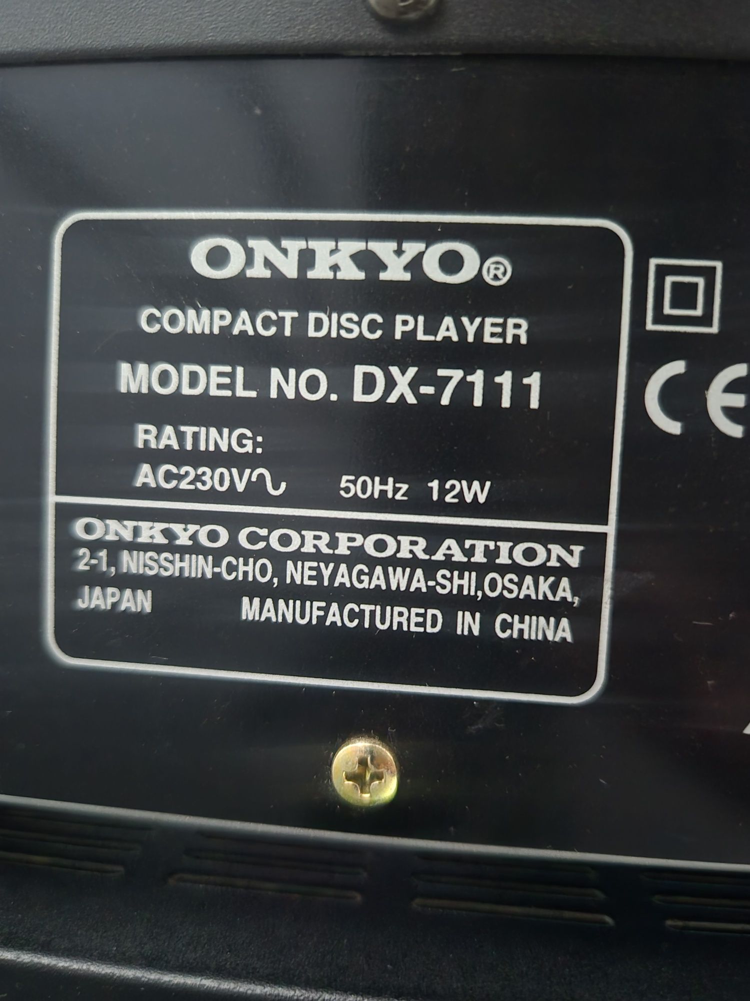 Wieża Onkyo wraz z głośnikami quadral