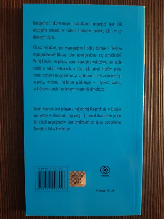 "Negocjacje doskonałe" Gavin Kennedy