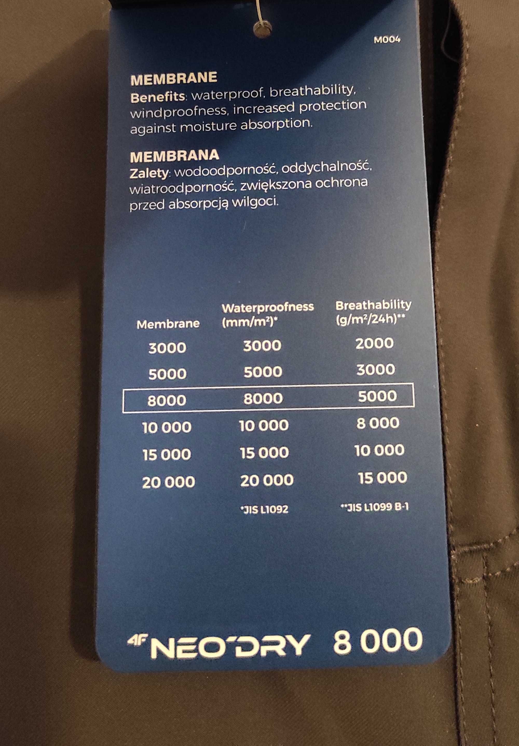 Szare spodnie narciarskie 4F na zimę. NOWE!!!NIE UŻYWANE!!!