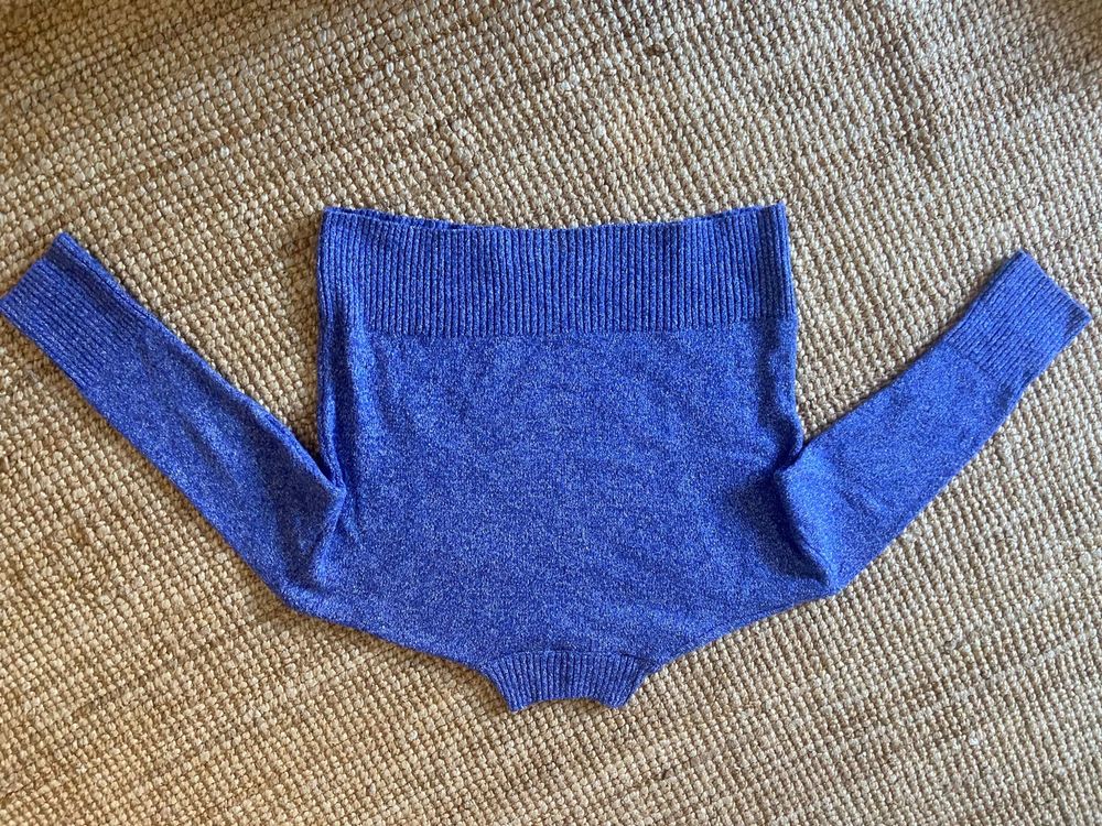 Camisola de malha roxa