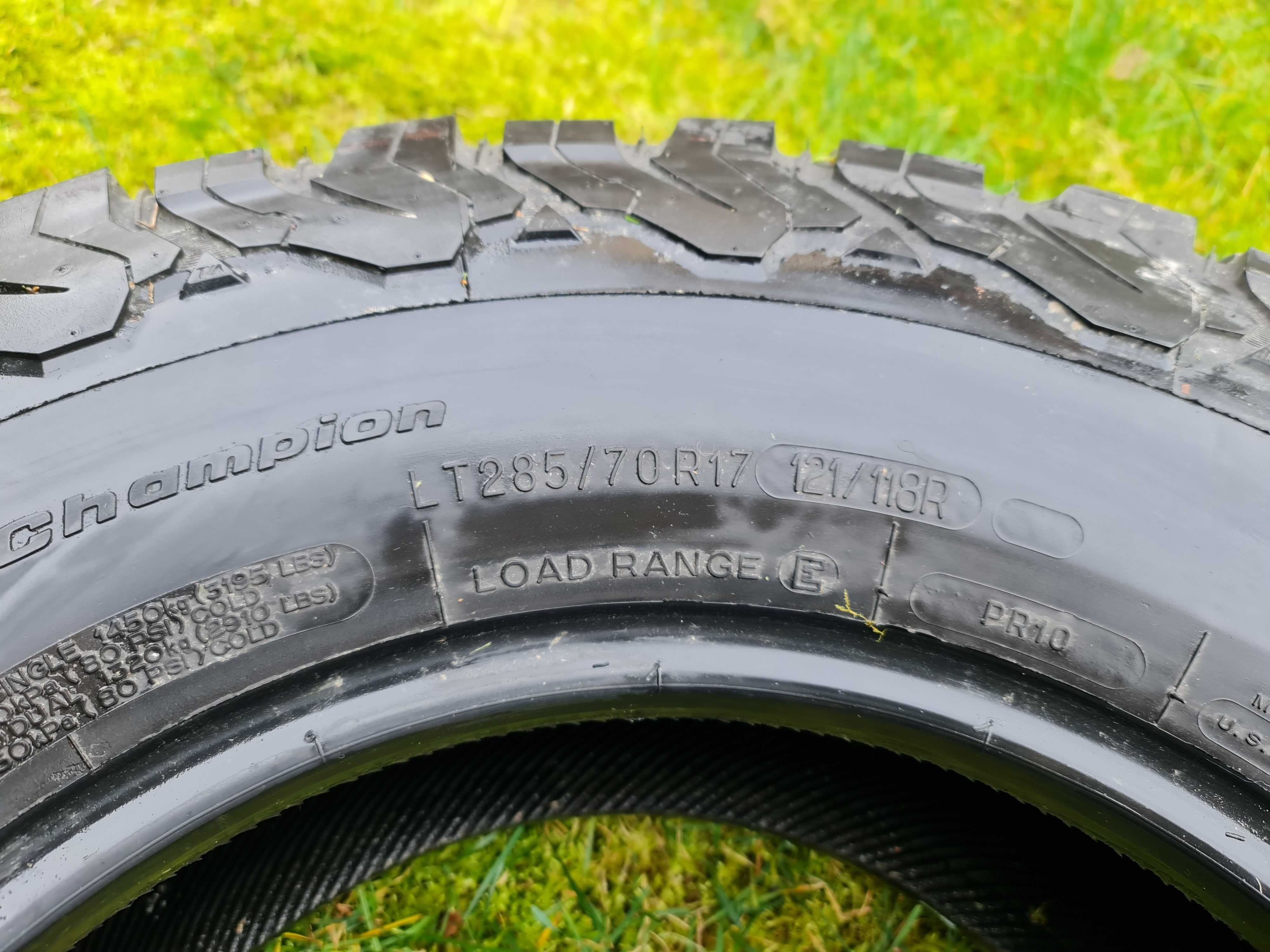 Opony terenowe BFGoodrich All-Terrain T/A LT 285/70R17 używane