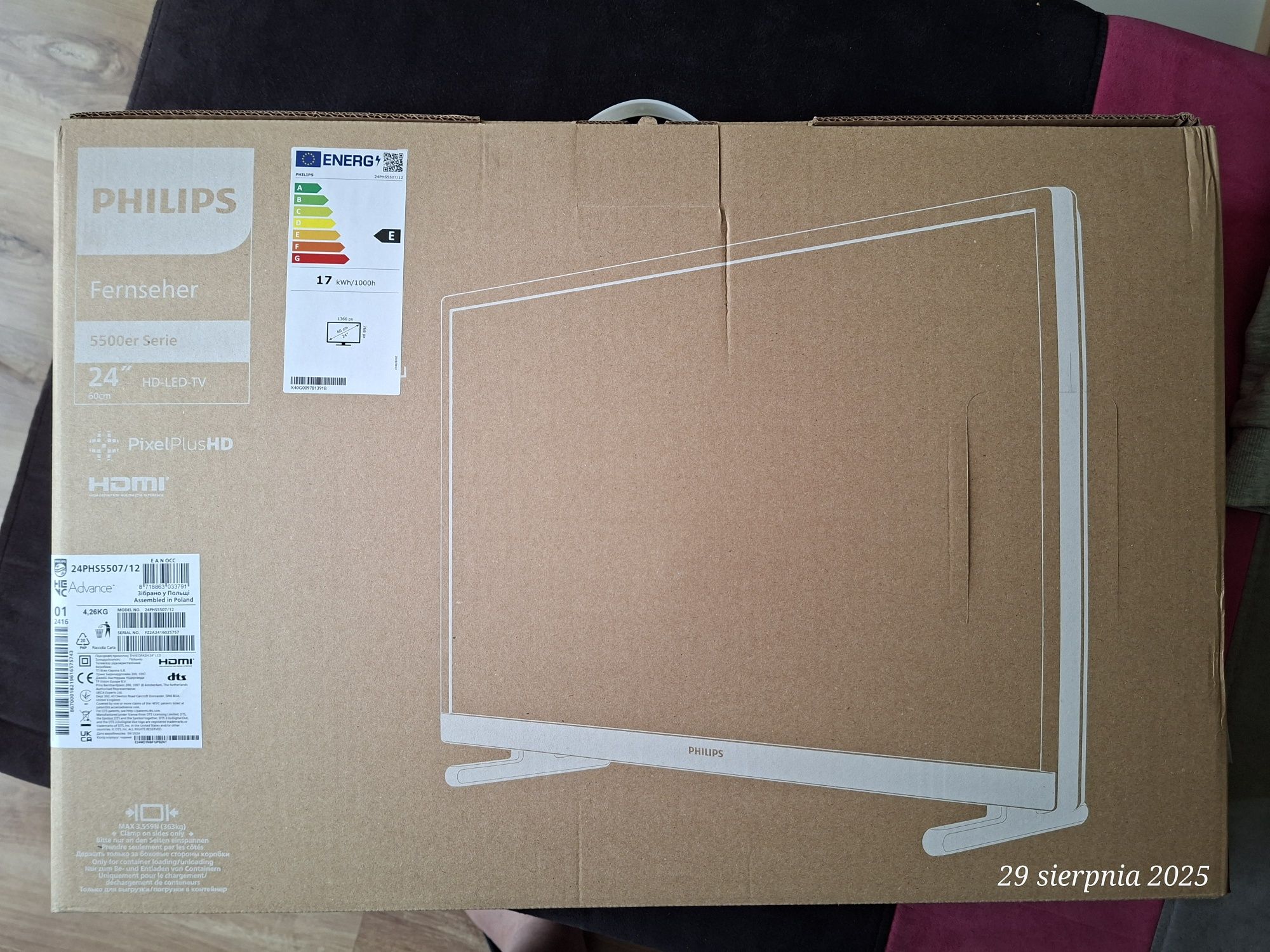Telewizor PHILIPS 24PHS5507/12 24" LED Pixel Plus HD