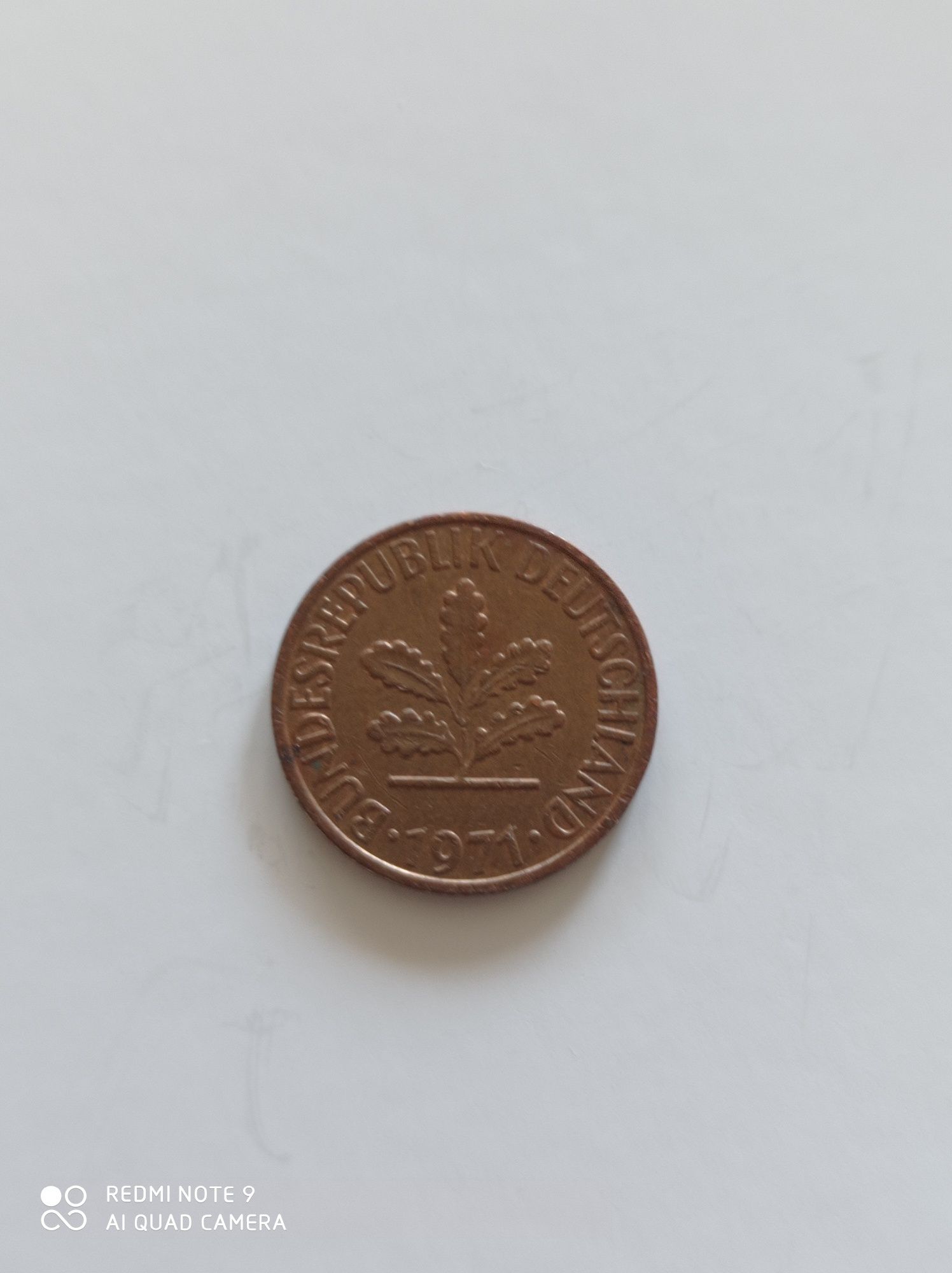 1 pfennig z 1971 r