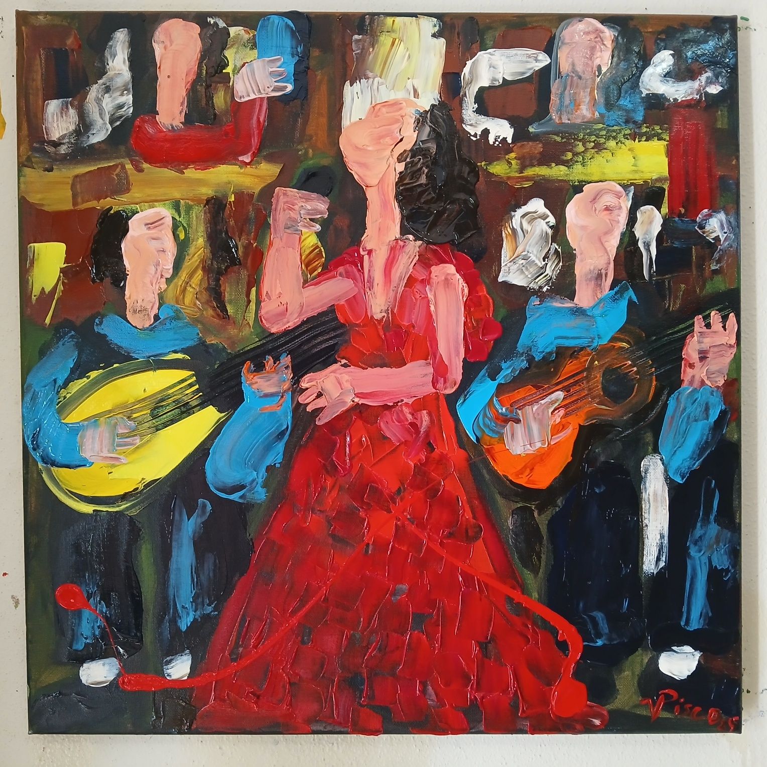 Acrílico sobre tela, 50x50cm, 2025