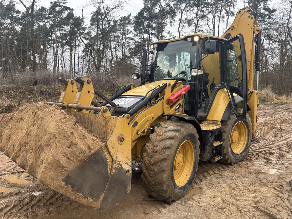 Koparko ładowarka CAT 444F2 Catepillar zamiana