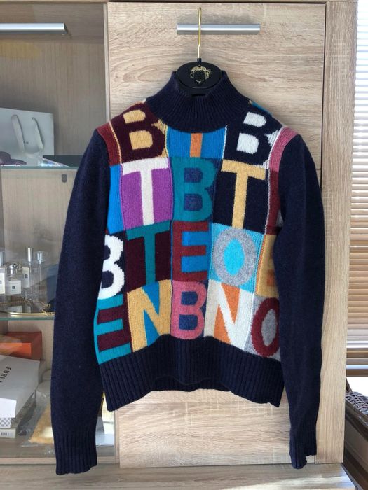 Sweter Benetton wełna