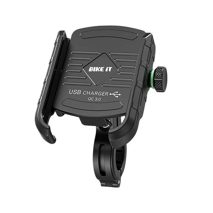 Suporte telemóvel com carregador rápido smartphone mota moto