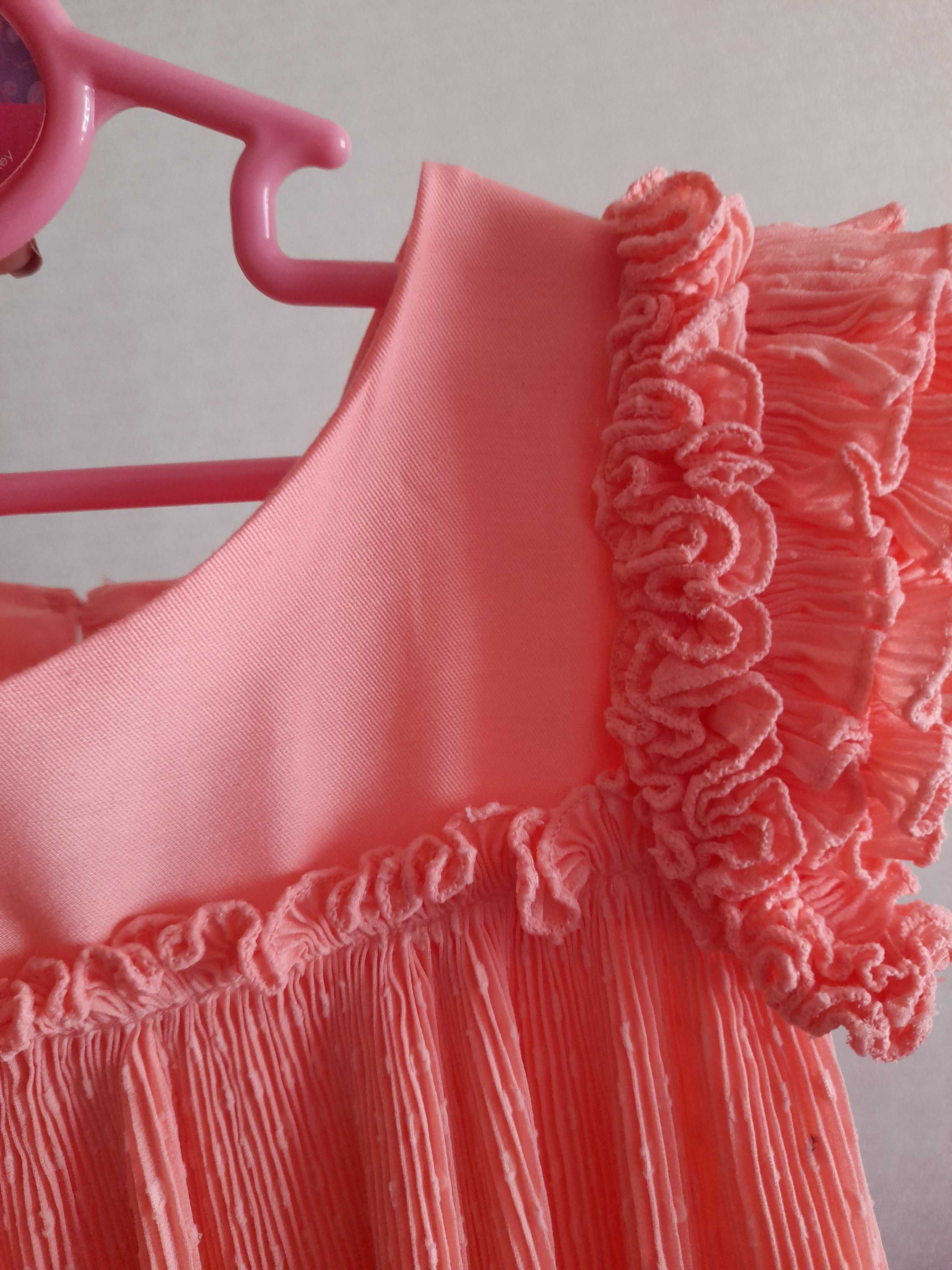Vestido  cor rosa salmão 9 anos