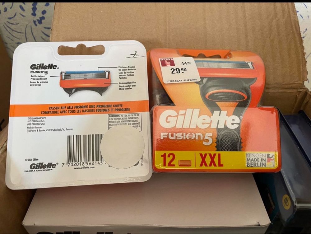 Gillette Fasion 12 шт , Mach3