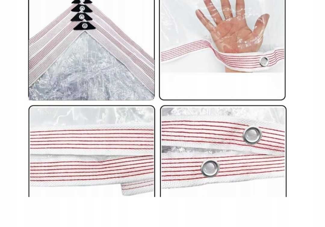 Plandeka Ogrodowa Tarasowa Wodoodporna Przezroczysta 2x3