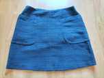 Mini saia azul escuro de inverno Stradivarius