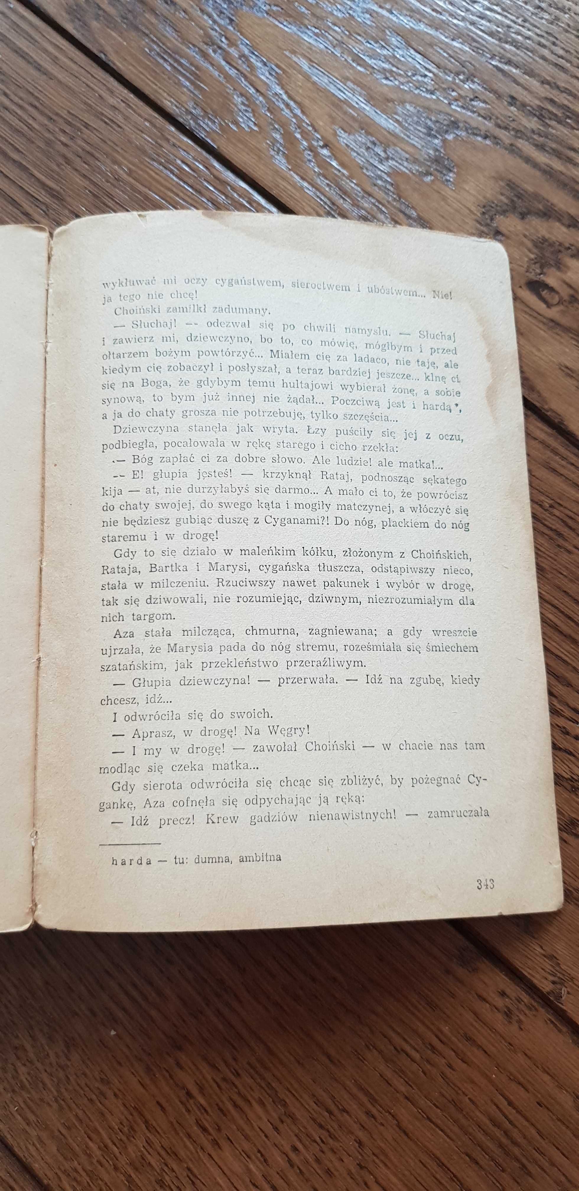 Książka rok 1956 "Chata za wsią" Józef Ignacy Kraszewski