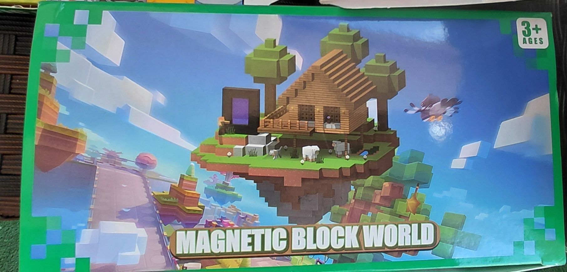 Магнитный конструктор Майнкрафт кубики на магнитах блоки Minecraft