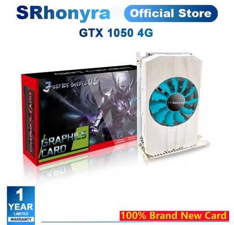 SRhonyra GTX 1050 4Gb, GDDR5, 128bit, 4K, - нова