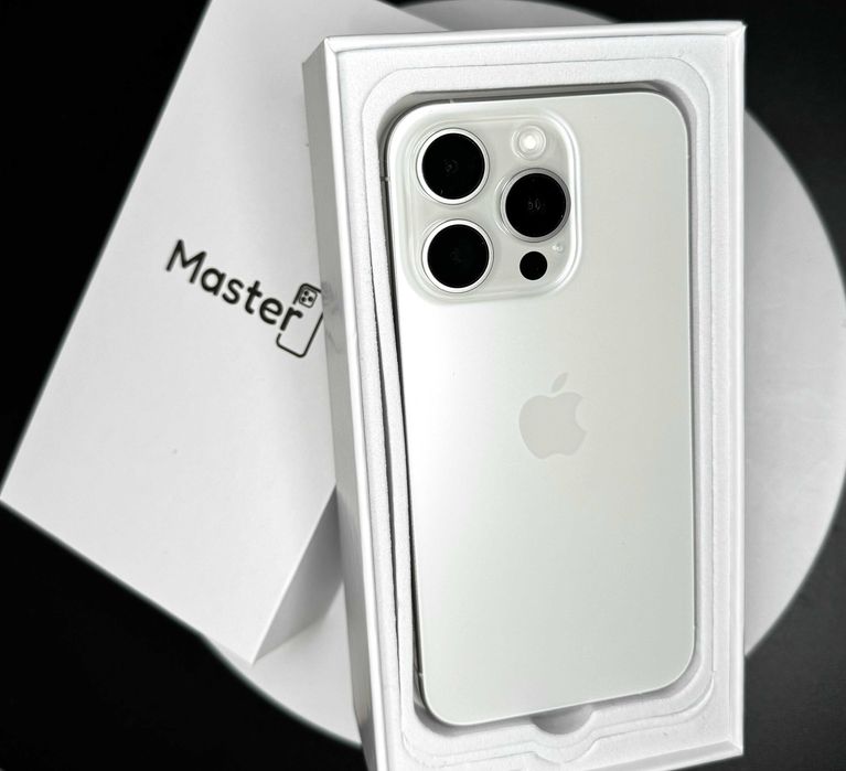 Apple iPhone 15 Pro 256gb White Jak Nowy 100% bat 6Msc Gwarancji