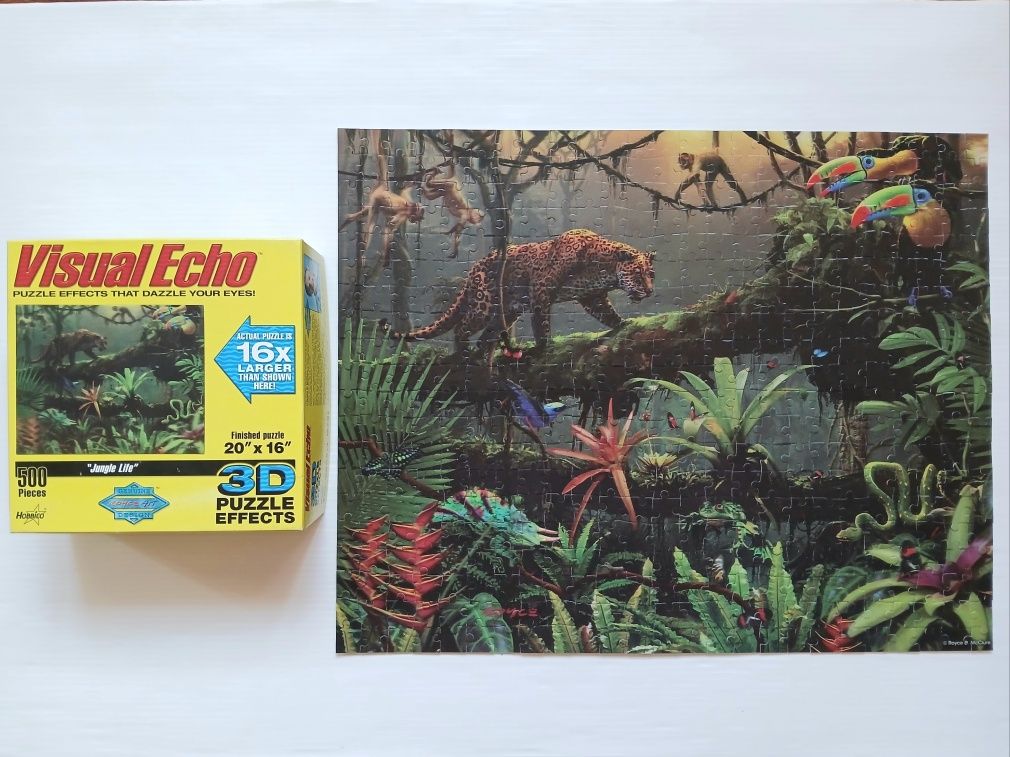 Puzzle 500 peças 3D Jungle Life
