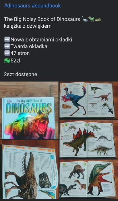 Dinozaury dinosaurs książki po angielsku w języku angielskim