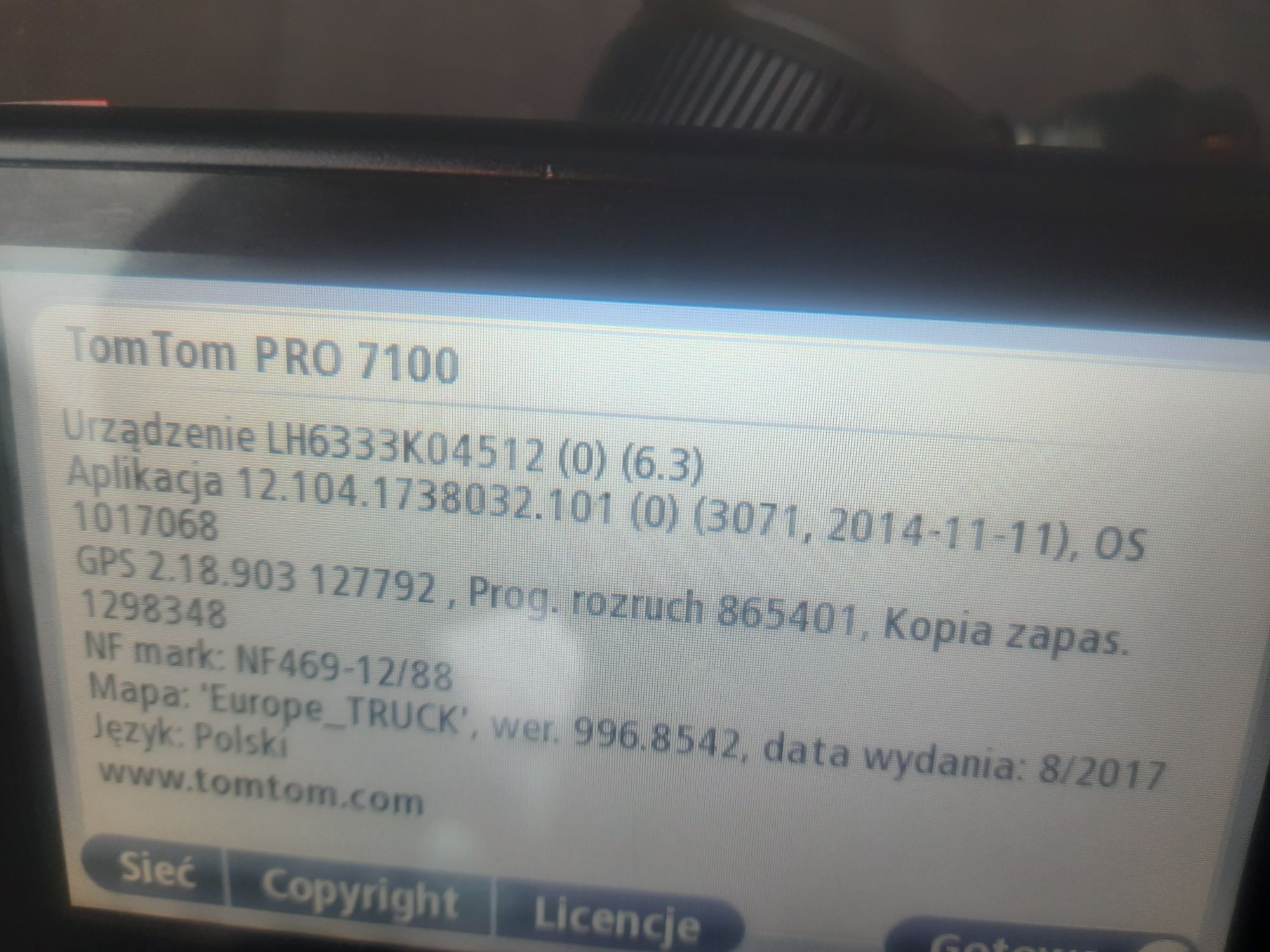 Nawigacja tomtom pro 7100