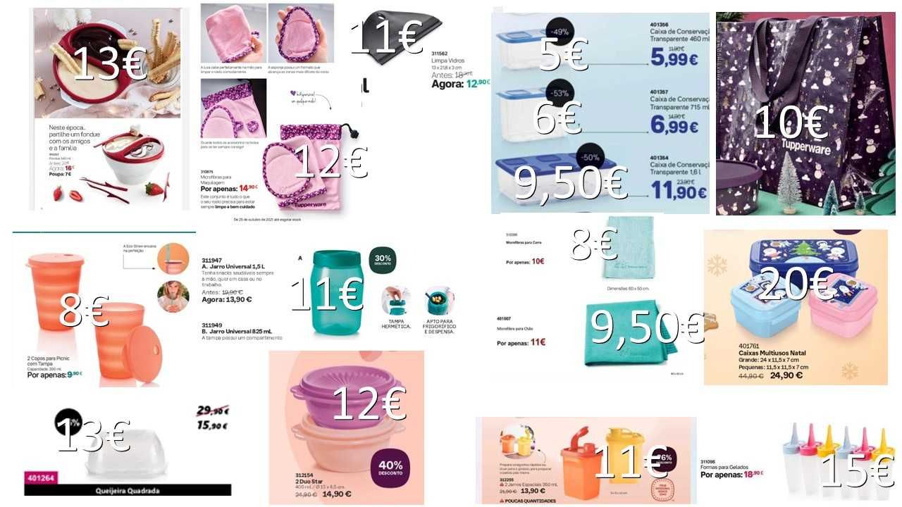 Artigos Tupperware - liquidação de stock