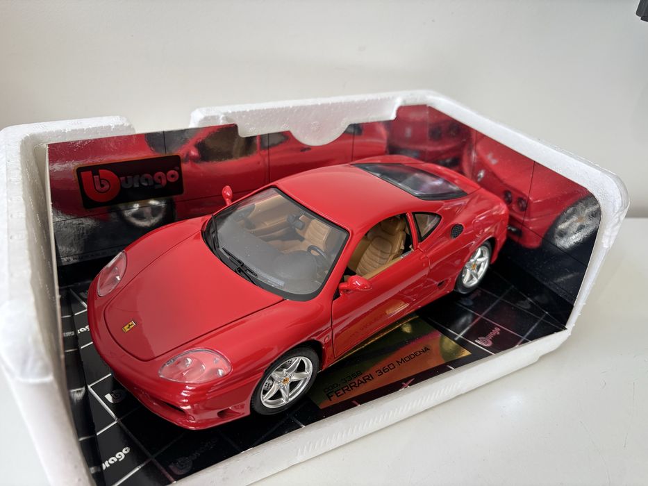 Model Ferrari 360 Modena 1:18 BBurago Burago (maisto welly)