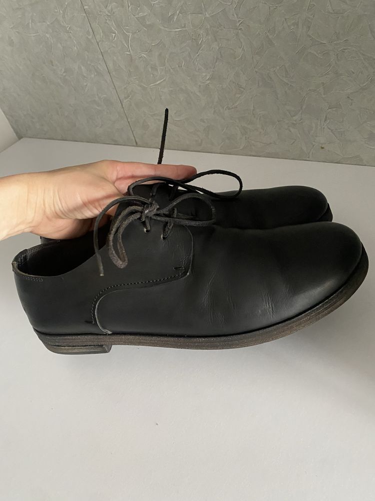 Чорні шкіряні дербі Marsèll, 43 розмір, Made in Italy
