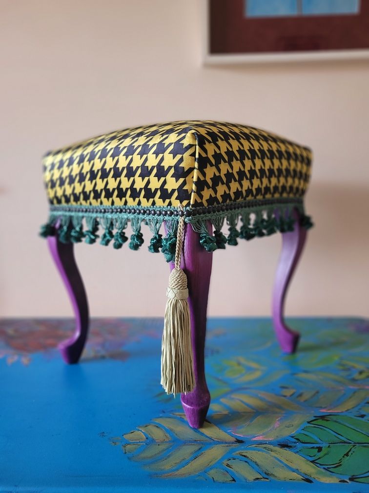 Pufy, podnóżki w sylu boho chic