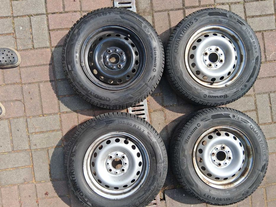 opony wielosezonowe z felgami i kołpakami FIAT PANDA 2