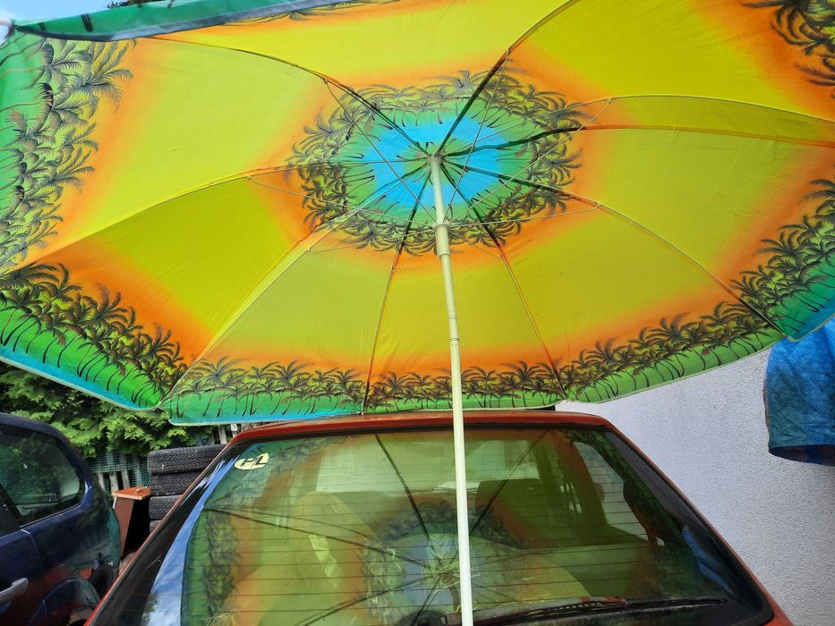 Parasol ogrodowy słoneczny deszczowy regulowany