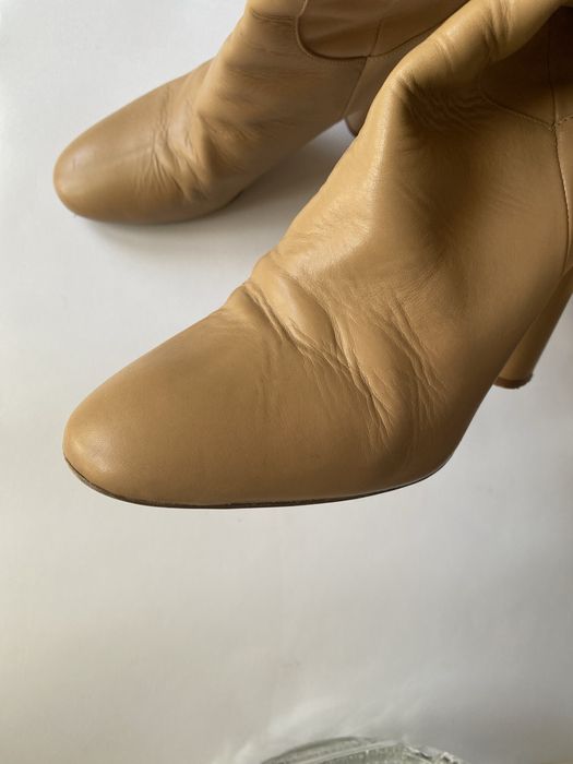 Чоботи Zara з натуральної шкіри