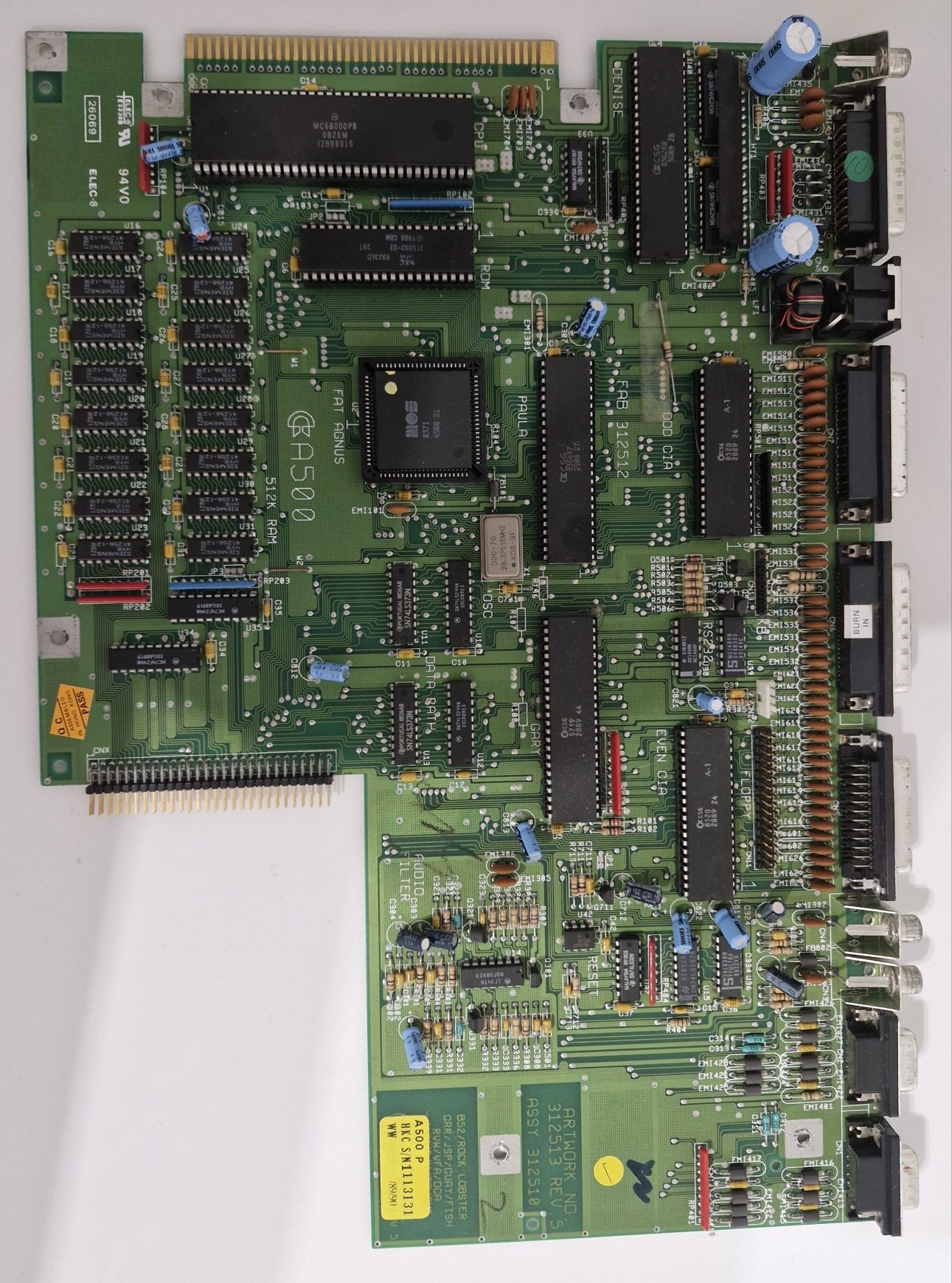 Płyta główna Amiga 500. Rev.5