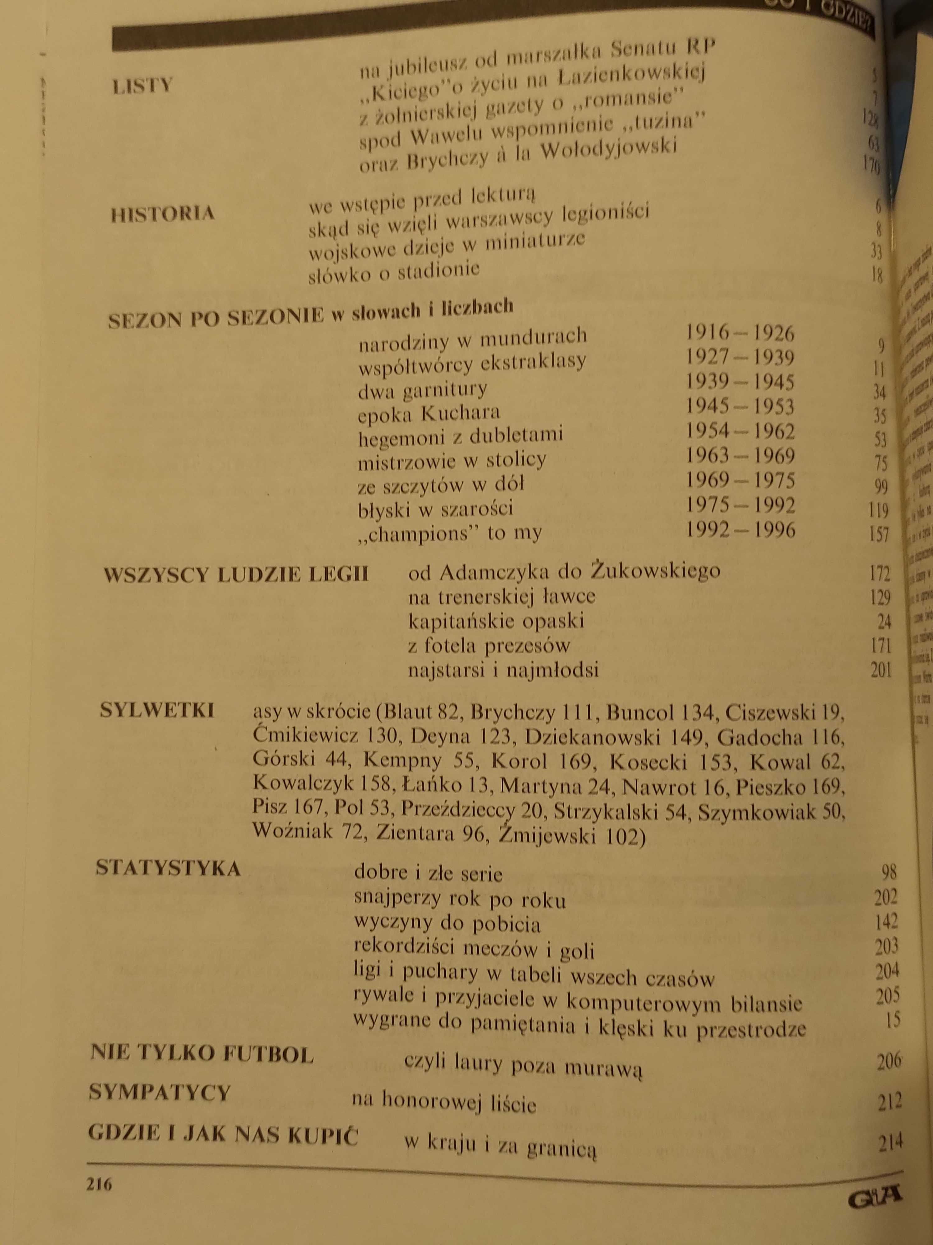 Legia Warszawa kolekcja klubów encyklopedia piłkarska Fuji książka