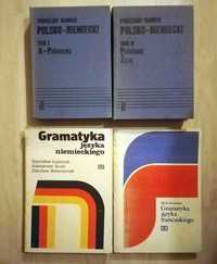 Słownik polsko-niemiecki, 2 x gramatyka niemiecki, francuski