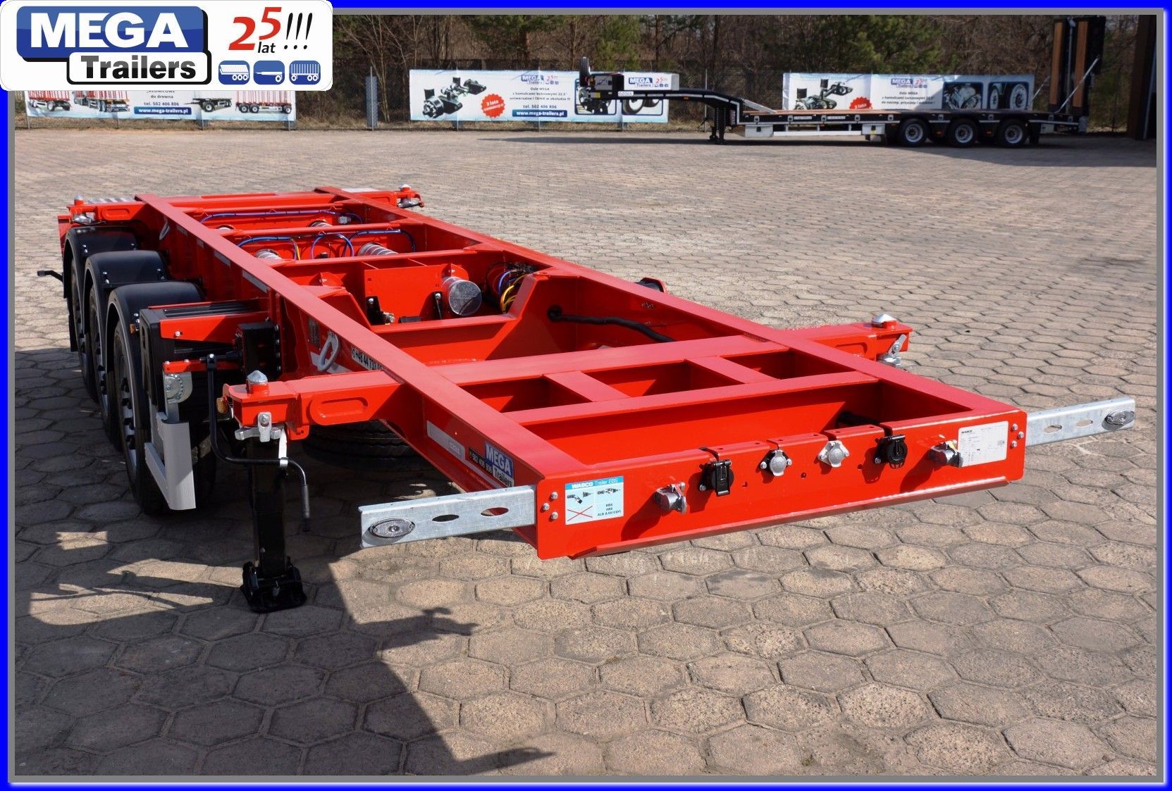 Naczepa do przewozu Tank Kontenerów 20 FT  MEGA TRAILERS  GOTOWA 1 szt. 2024 r - podwozie pod TANK kontener 20 Ft pełny ADR EX3!