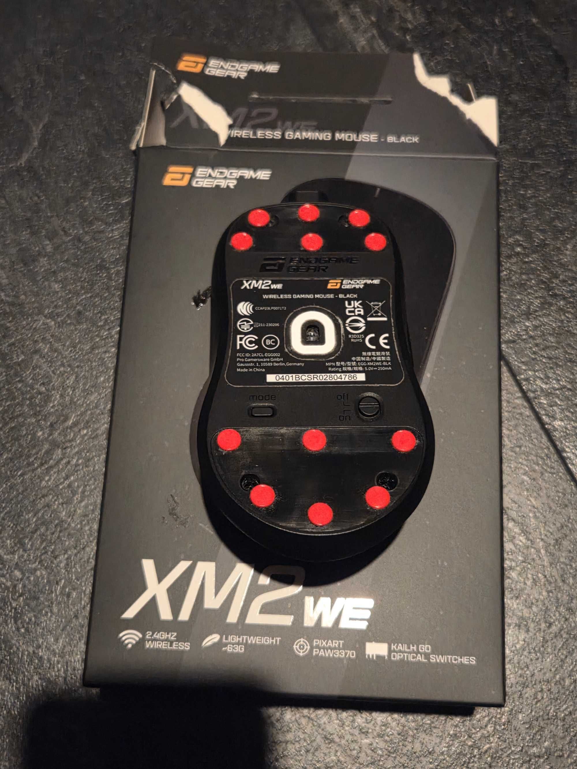 Mysz Endgame xm2we (obsidian skates)