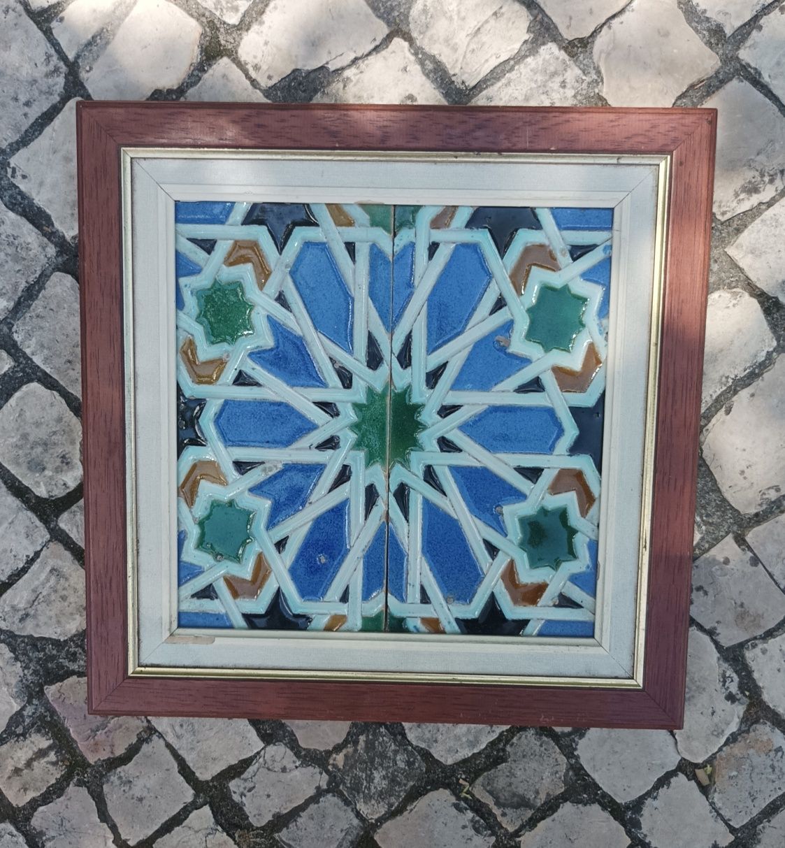 Par de grandes azulejos centenarios Ramos Rejano