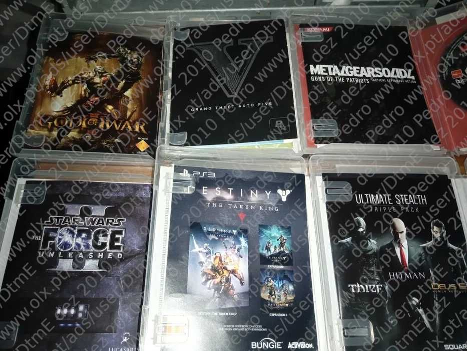 Jogos Playstation 3 ( God of War 3, Metal Gear Solid 4, GTA V, ... )