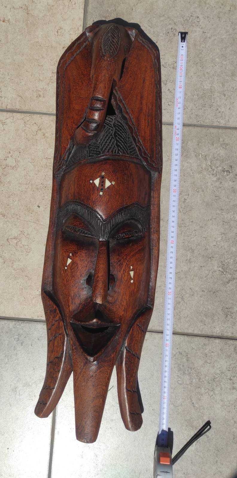 rzeźba ozdoba dekoracja Afrykańska maska - Senegal ok 80 cm