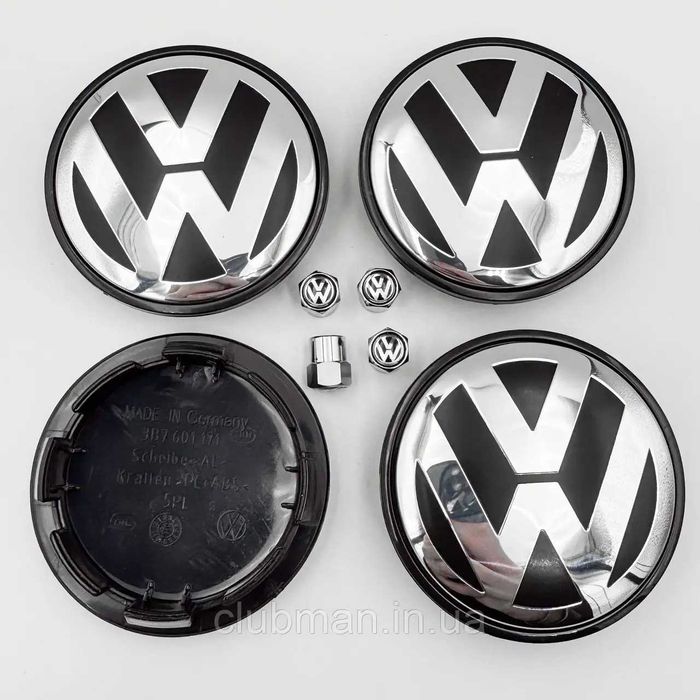 Колпачки заглушки для литых дисков Volkswagen Фольсваген VW