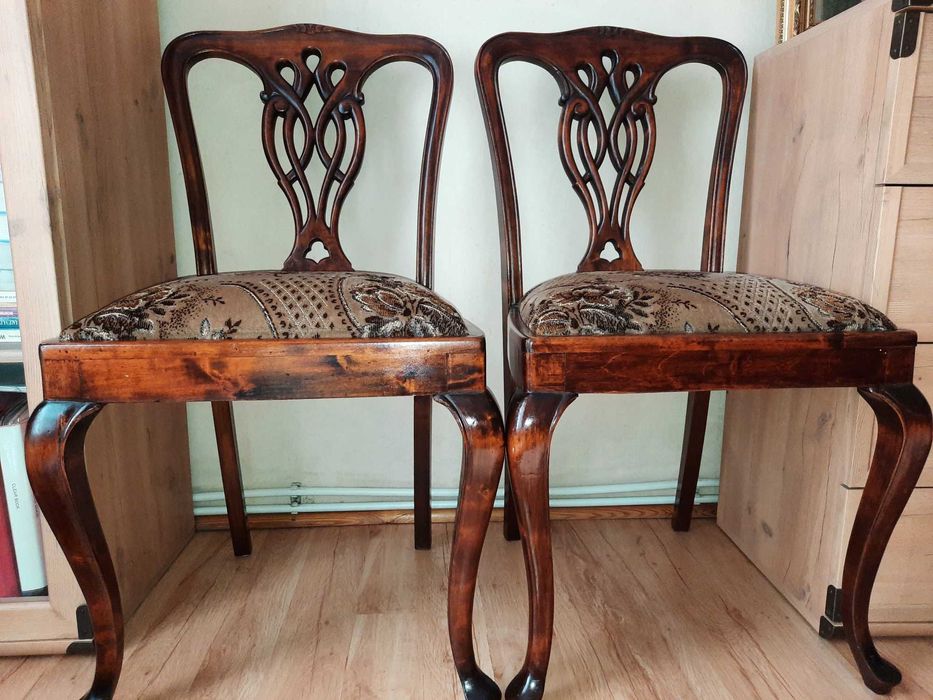sprzedam dwa stare, antyczne krzesła