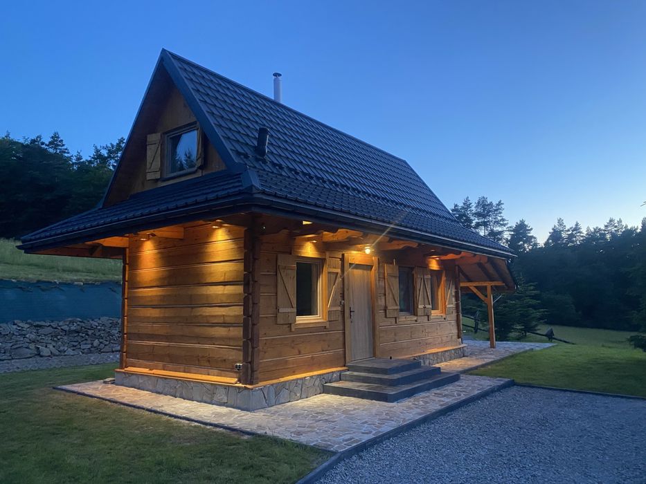 Domek z bali w sercu natury Krempna - cisza, góry i relax na odludziu.